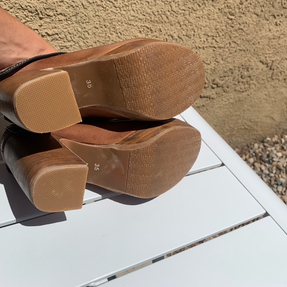 L’Artiste Spring Step Ursula brown leather clogs size 5 ( European 35) - Picture 13 of 16